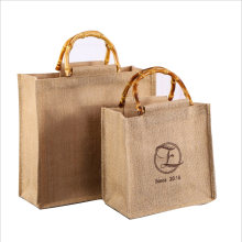Promotional Gift Eco-Friendly Durable Reusable Jute Tote Bag with Customized Logo Printed